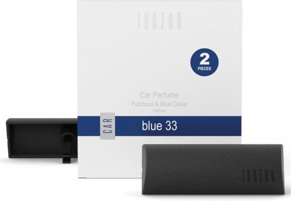 JANZEN Car Perfume - Blue 33 - Autoparfum - Fris en Levendig - 2 Stuks (8717612500331)