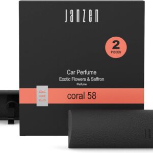 JANZEN Car Perfume - Coral 58 - Autoparfum - Kruidig en Krachtig - 2 Stuks (8717612501581)