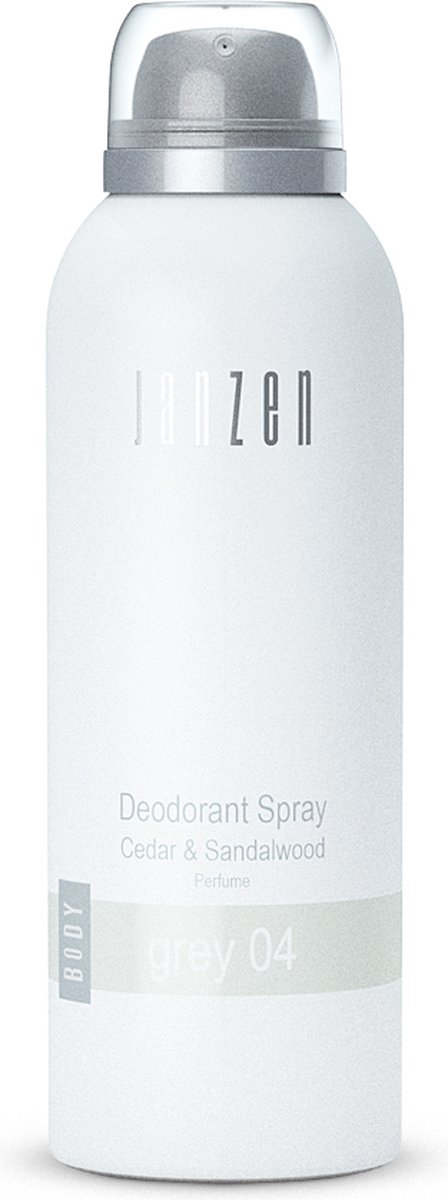 JANZEN Deodorant Spray Grey 04 - Anti-Transpirant Spray - Fris en Zuiver - Verzorgend - 150 ml (8717612861043)