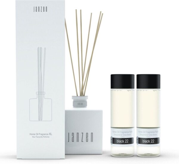 JANZEN Home Fragrance Sticks XL Wit - inclusief Black 22 (8717612603223)