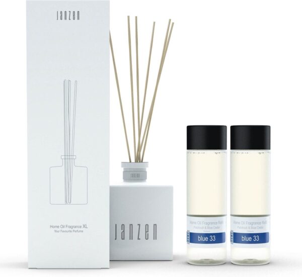JANZEN Home Fragrance Sticks XL Wit - inclusief Blue 33 (8717612603339)