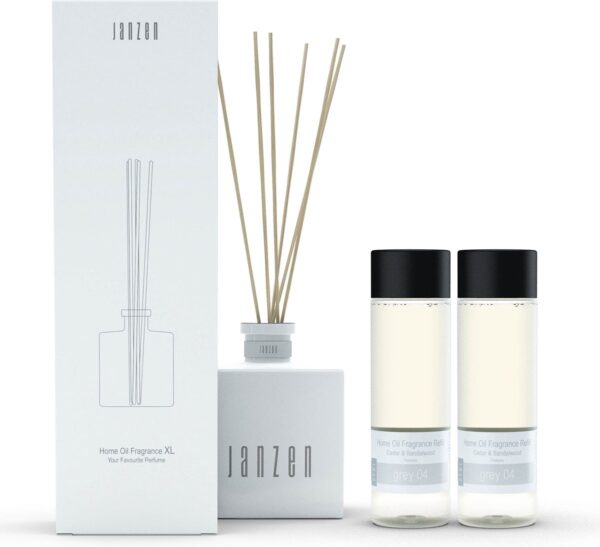 JANZEN Home Fragrance Sticks XL Wit - inclusief Grey 04 (8717612603049)