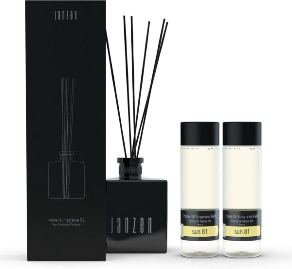 JANZEN Home Fragrance Sticks XL Zwart - inclusief Sun 81 (8717612604817)