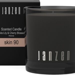 JANZEN Scented Candle - Skin 90 - Geurkaars - Fris en Krachtig - Parfumkaars - 210 gram (8717612645902)