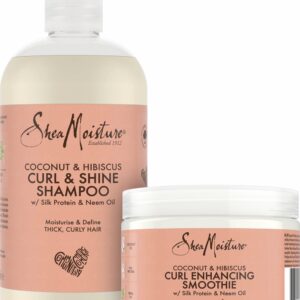 Shea Moisture Coconut & Hibiscus Geschenkset - Curl & Shine Shampoo - Curl Enhancing Smoothie - Set of 2 (8710522050057)