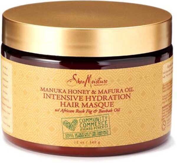 Shea Moisture Manuka Honey & Mafura Oil - Intensive Hydration Haarmasker - 340 gr (0764302231066)