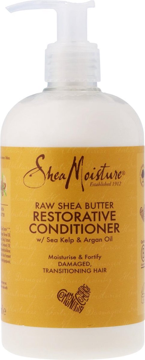 Shea Moisture Raw Shea Butter - Conditioner Restorative - Krullend Haar- 384 ml (7643022211592)