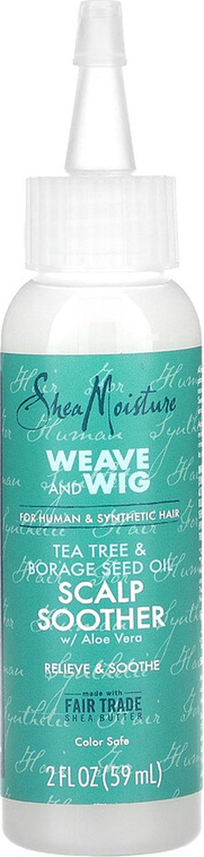 Shea Moisture - Weave and Wig - Scalp Soother - Tea Tree & Borage Seed Oil w/ Aloe Vera - 59 ml (0764302017196)