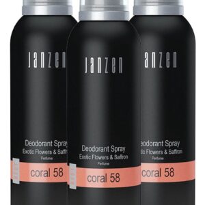 JANZEN Deodorant Spray Coral 58 3-pack (8717612862606)