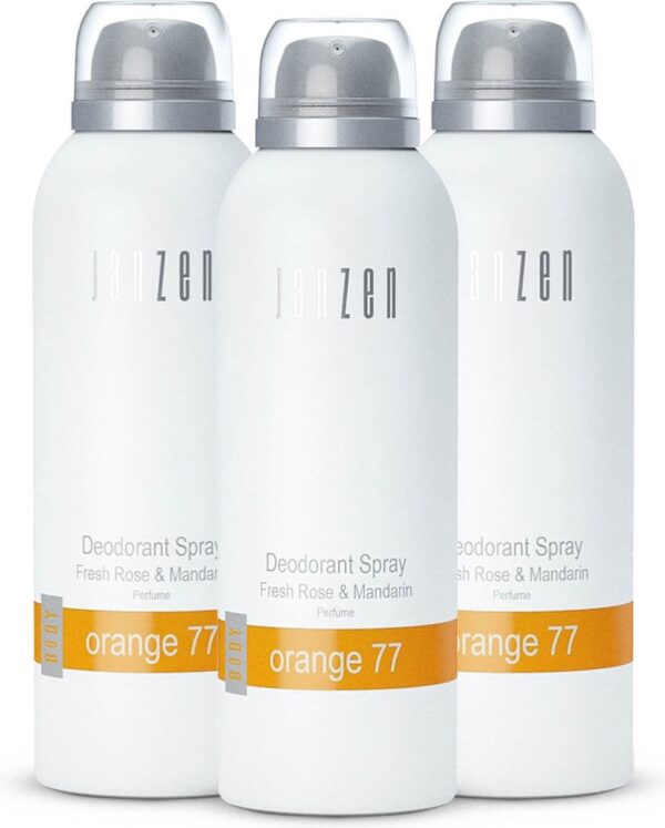 JANZEN Deodorant Spray Orange 77 3-pack (8717612861791)