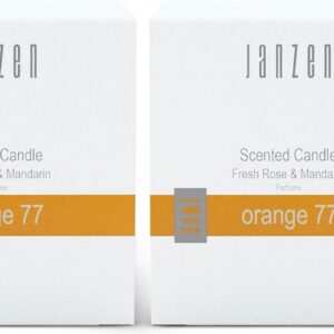 JANZEN Scented Candle Orange 77 2-pack (8717612644806)