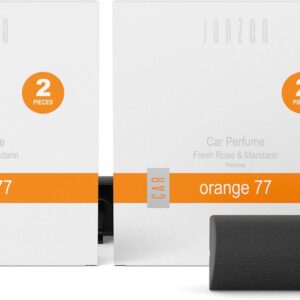 JANZEN - Car Perfume - Autoparfum - Orange 77 - Zacht en Bloemig - 2 x 2 stuks (8717612500799)