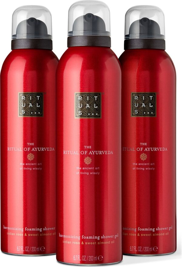 3x Rituals Ritual of Ayurveda Foam Douche Gel 200ml (8719134127966)