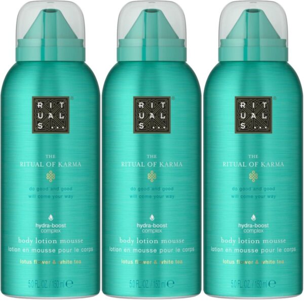 3x Rituals Ritual of Karma Body Lotion Mousse 150ml (8720296026172)