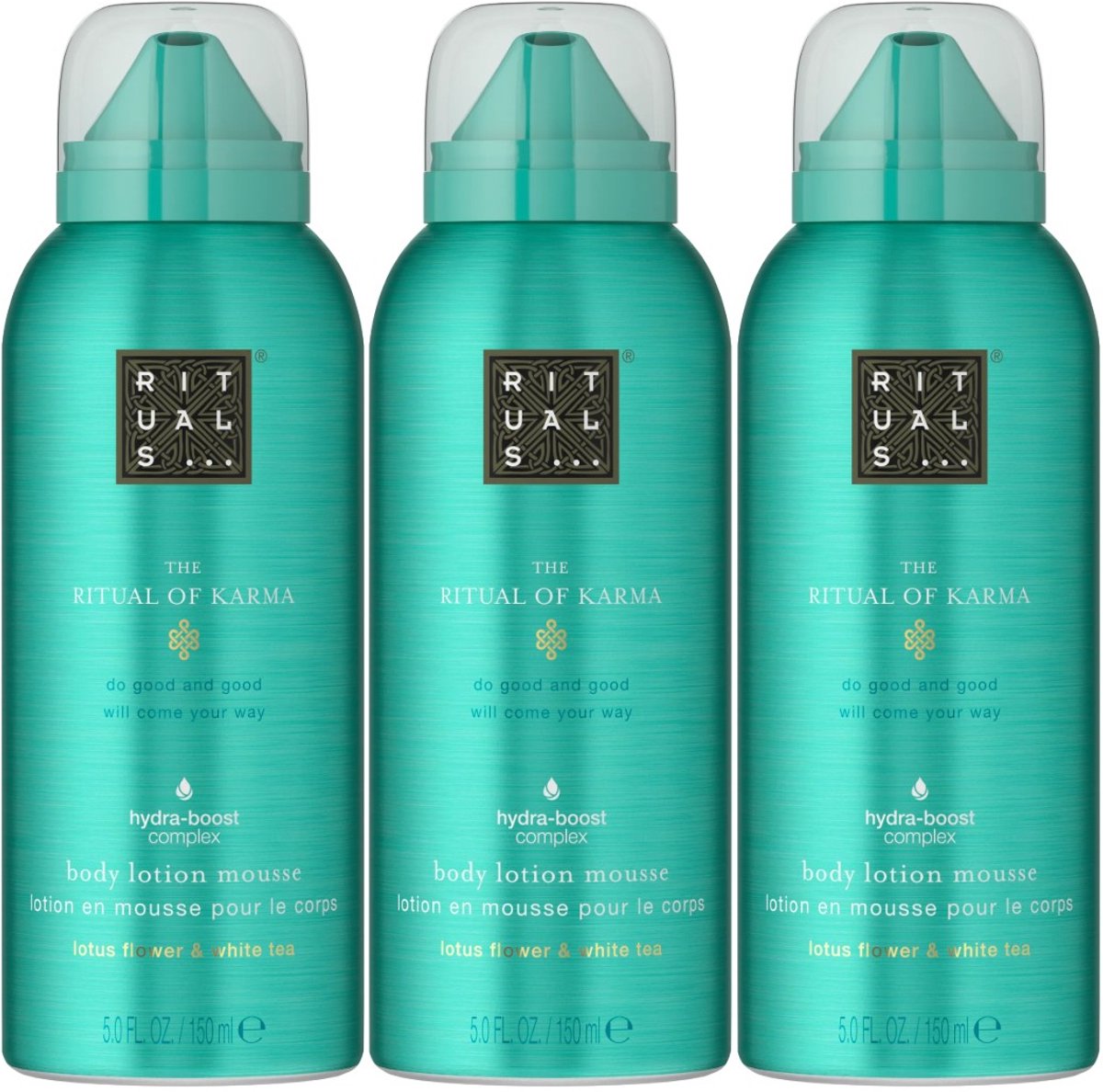 3x Rituals Ritual of Karma Body Lotion Mousse 150ml (8720296026172)
