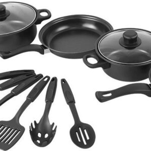 13-delige set gietijzeren kookgerei voor buiten-rituals- steelpannen en spatels- antiaanbak soeppannen- melkpannen- koekenpannen- stenen potten- meerdelige set (8092701056303)