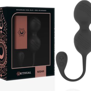 RITHUAL™ - NISHA RECHARGEABLE KEGEL BALLS BLACK | SEX TOYS VOOR VROUWEN (8435565912215)